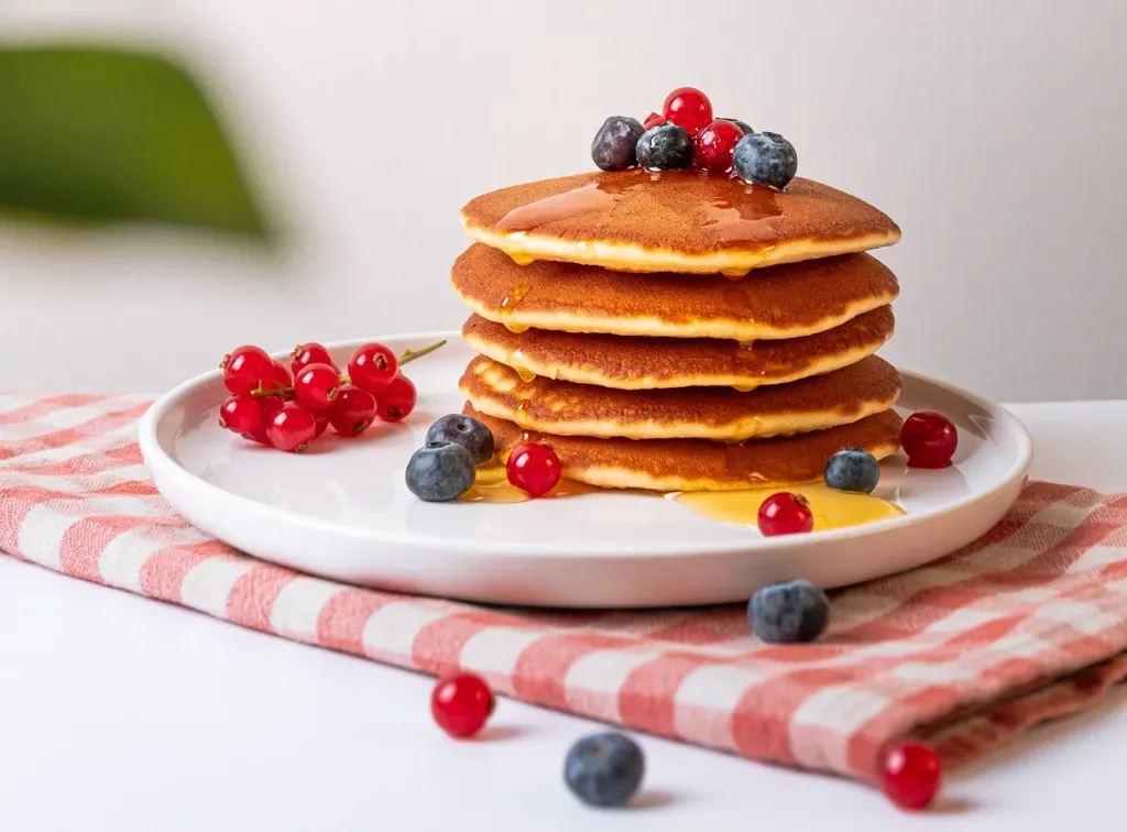Healthy oat pancakes