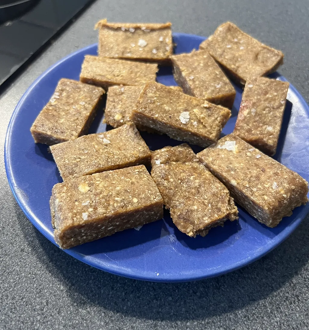 Chocolate-dipped power bars