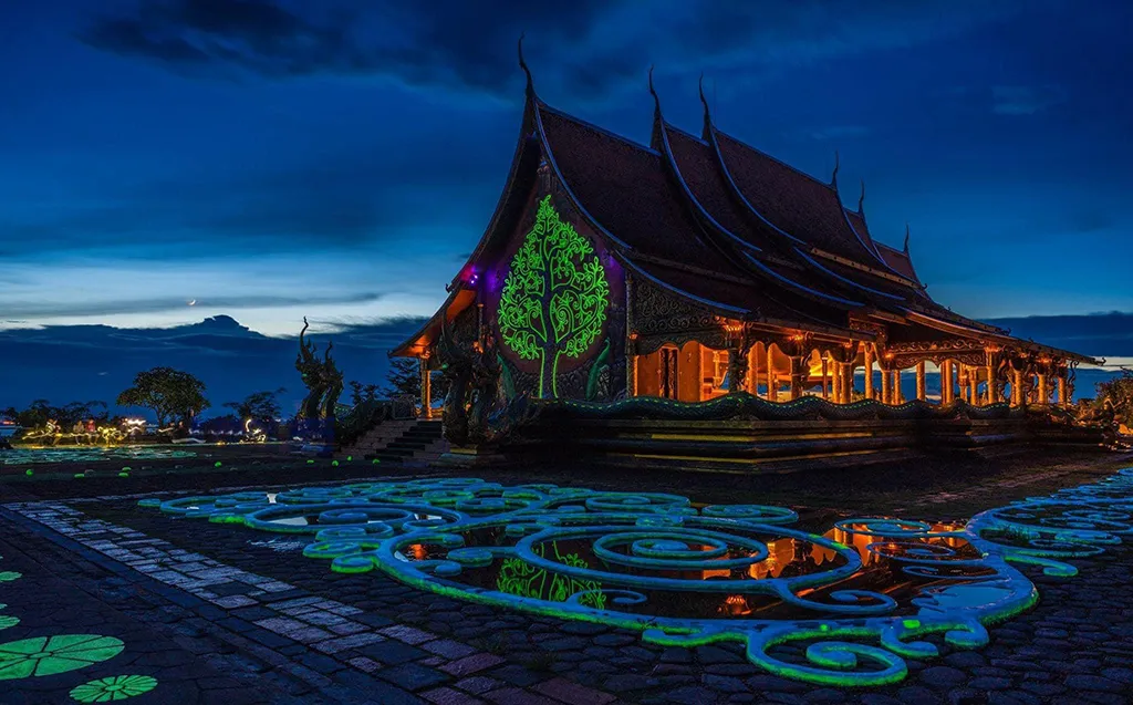 The Temple in the dusk